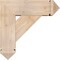 Ekena Millwork Traditional Arts and Crafts Smooth Bracket w/ Offset Brace, Douglas Fir, 7 1/2"W x 22"D x 22"H BKT0806X22X22TRA03SDF - alternate 3